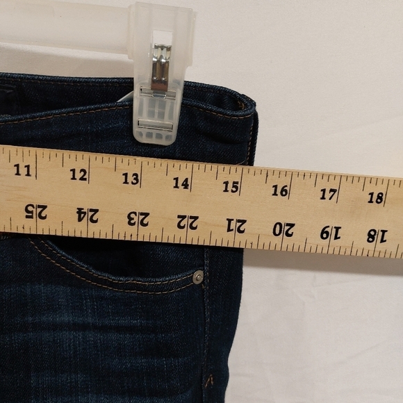 AG ADRIANO GOLDSCHMIED BLUE JEANS SLIM STRAIGHT 27 CROPPED THE STEVIE CUFF - Picture 11 of 16